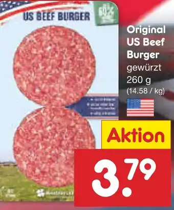 Netto Marken-Discount Us beef original us beef burger Angebot