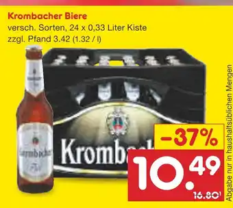 Netto Marken-Discount Krombacher biere Angebot