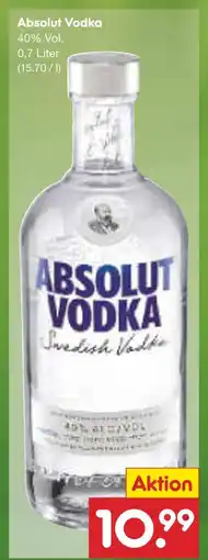 Netto Marken-Discount Absolut vodka Angebot