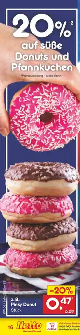 Netto Marken-Discount Netto pinky donut Angebot