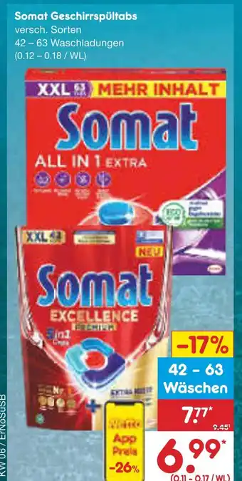 Netto Marken-Discount Somat geschirrspültabs Angebot