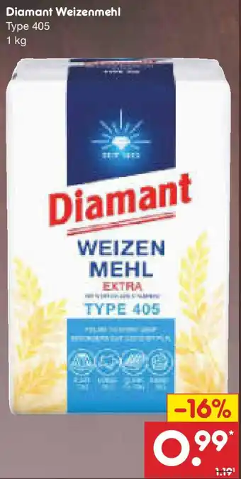 Netto Marken-Discount Diamant Weizenmehl Angebot