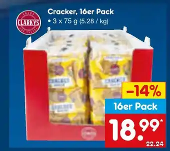 Netto Marken-Discount Clarkys cracker, 16er pack Angebot