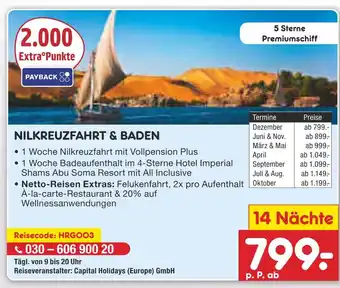 Netto Marken-Discount Netto-reisen nilkreuzfahrt & baden Angebot