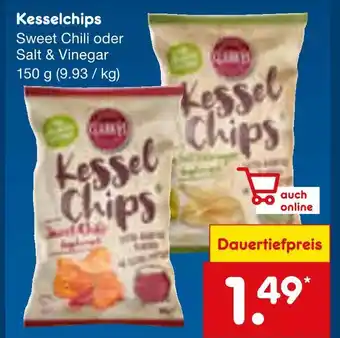 Netto Marken-Discount Clancy's kesselchips sweet chili oder salt & vinegar Angebot