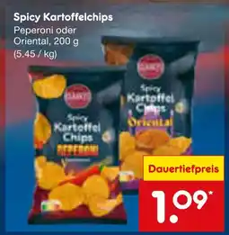 Netto Marken-Discount Grand chips spicy kartoffelchips peperoni oder oriental Angebot