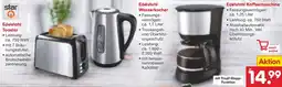 Netto Marken-Discount star Edelstahl Toaster/ Wasserkocher/Kaffeemaschine Angebot