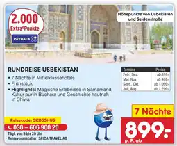 Netto Marken-Discount Spica travel ag rundreise usbekistan Angebot