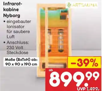 Netto Marken-Discount ARTSAUNA Infrarot- kabine Nyborg Angebot