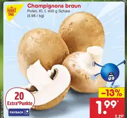 Netto Marken-Discount Markt tag champignons braun Angebot