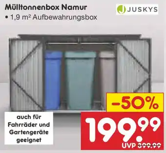 Netto Marken-Discount JUSKYS Mülltonnenbox Namur Angebot