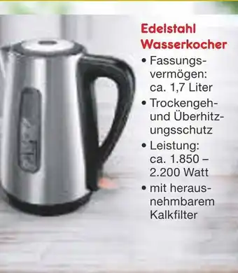 Netto Marken-Discount Edelstahl wasserkocher Angebot