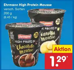 Netto Marken-Discount Ehrmann chocolate mousse oder vanilla mousse Angebot