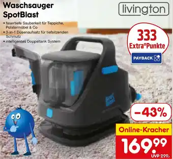 Netto Marken-Discount livington Waschsauger SpotBlast Angebot