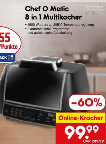 Netto Marken-Discount Chef O Matic 8 in 1 Multikocher Angebot