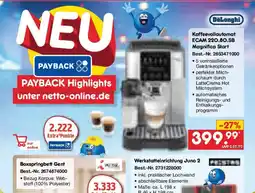 Netto Marken-Discount DeLonghi Kaffeevollautomat ECAM 220.80.SB Angebot