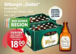 Trink und Spare Bitburger,,Stubbi Angebot