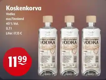 Trink und Spare Koskenkorva Vodka Angebot