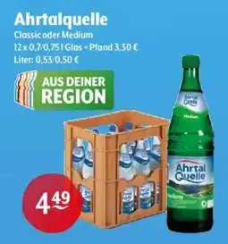 Trink und Spare Ahrtalquelle Classic oder Medium Angebot