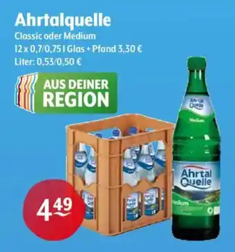 Trink und Spare Ahrtalquelle Classic oder Medium Angebot