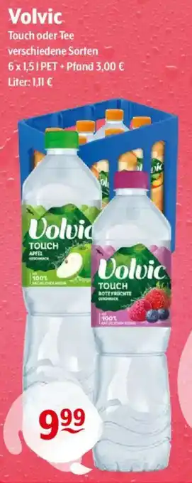 Trink und Spare Volvic Touch oder Tee Angebot