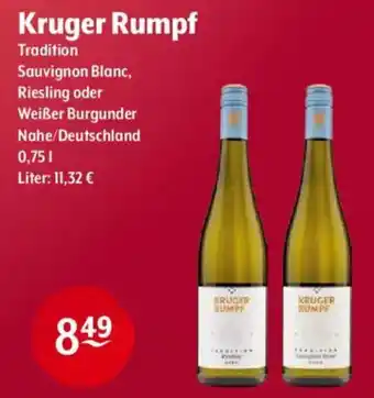 Trink und Spare Kruger Rumpf Angebot