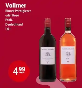 Trink und Spare Vollmer Blauer Portugieser oder Rosé Angebot