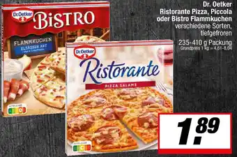 L. STROETMANN GROSSMARKT Dr. Oetker Ristorante Pizza, Piccola oder Bistro Flammkuchen Angebot