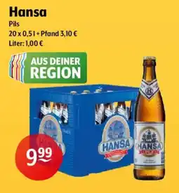 Trink und Spare Hansa Pils Angebot