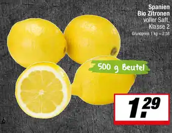 L. STROETMANN GROSSMARKT Spanien Bio Zitronen Angebot