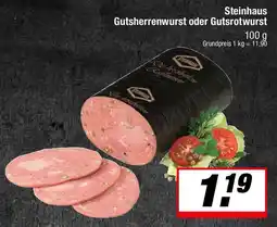 L. STROETMANN GROSSMARKT Steinhaus Gutsherrenwurst oder Gutsrotwurst Angebot