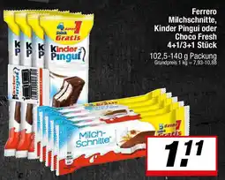 L. STROETMANN GROSSMARKT Ferrero Milchschnitte, Kinder Pingui oder Choco Fresh Angebot