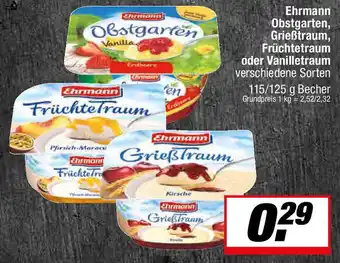 L. STROETMANN GROSSMARKT Ehrmann Obstgarten, Grießtraum, Früchtetraum oder Vanilletraum Angebot