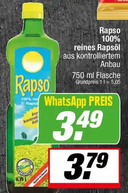 L. STROETMANN GROSSMARKT Rapso 100% reines Rapsöl Angebot