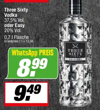 L. STROETMANN GROSSMARKT Three Sixty Vodka oder Easy Angebot