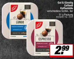 L. STROETMANN GROSSMARKT Gut & Günstig CoffeeB Kaffeebälle Angebot