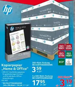 Selgros hp Kopierpapier „Home & Office" Angebot