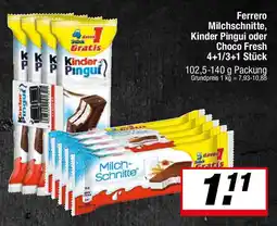 L. STROETMANN GROSSMARKT Ferrero Milchschnitte, Kinder Pingui oder Choco Fresh Angebot