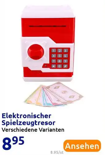 Action Elektronischer Spielzeugtresor Angebot