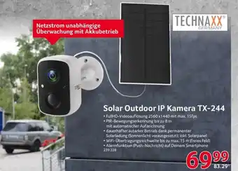 Selgros TECHNAXX Solar Outdoor IP Kamera TX-244 Angebot