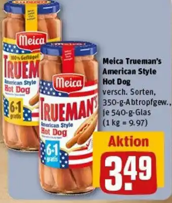 REWE Meica Trueman's American Style Hot Dog Angebot