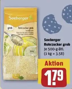 REWE Seeberger Rohrzucker grob Angebot