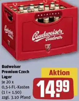 REWE Budweiser Premium Czech Lager Angebot