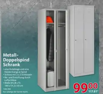 Selgros Metall- Doppelspind Schrank Angebot