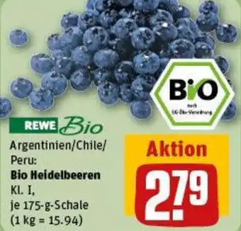 REWE Bio Heidelbeeren Angebot