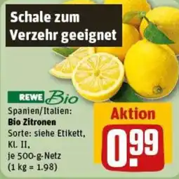 REWE REWE Bio Bio Zitronen Angebot