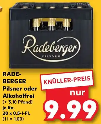 Kaufland RADE- BERGER Pilsner oder Alkoholfrei Angebot