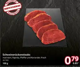 Selgros Schweinerückensteaks Angebot