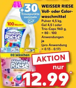 Kaufland WEISSER RIESE Voll- oder Color- waschmittel Angebot