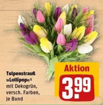 REWE Tulpenstrauß Lollipop Angebot